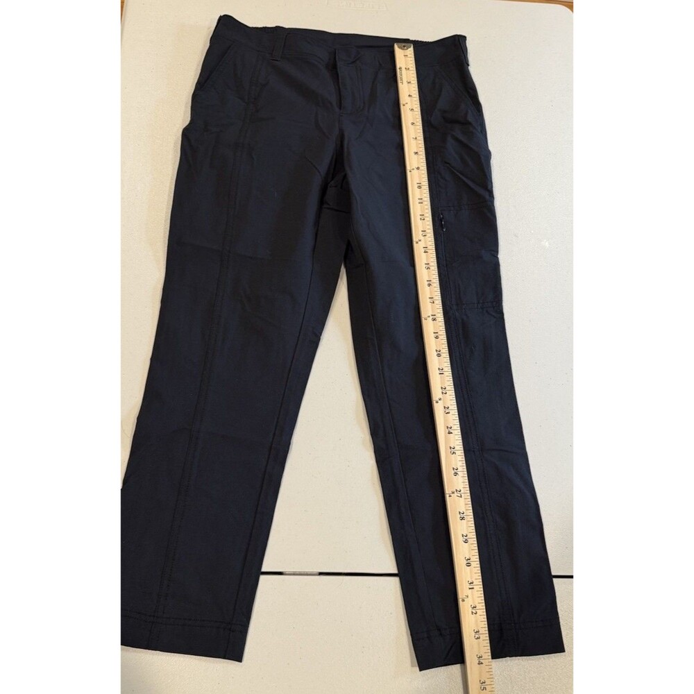 Athleta Pants Womens 8 Black Stretch Athletic Travel Hiking Minimal Athleisure - Picture 4 of 7